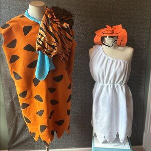 Orange and White Costume Set
